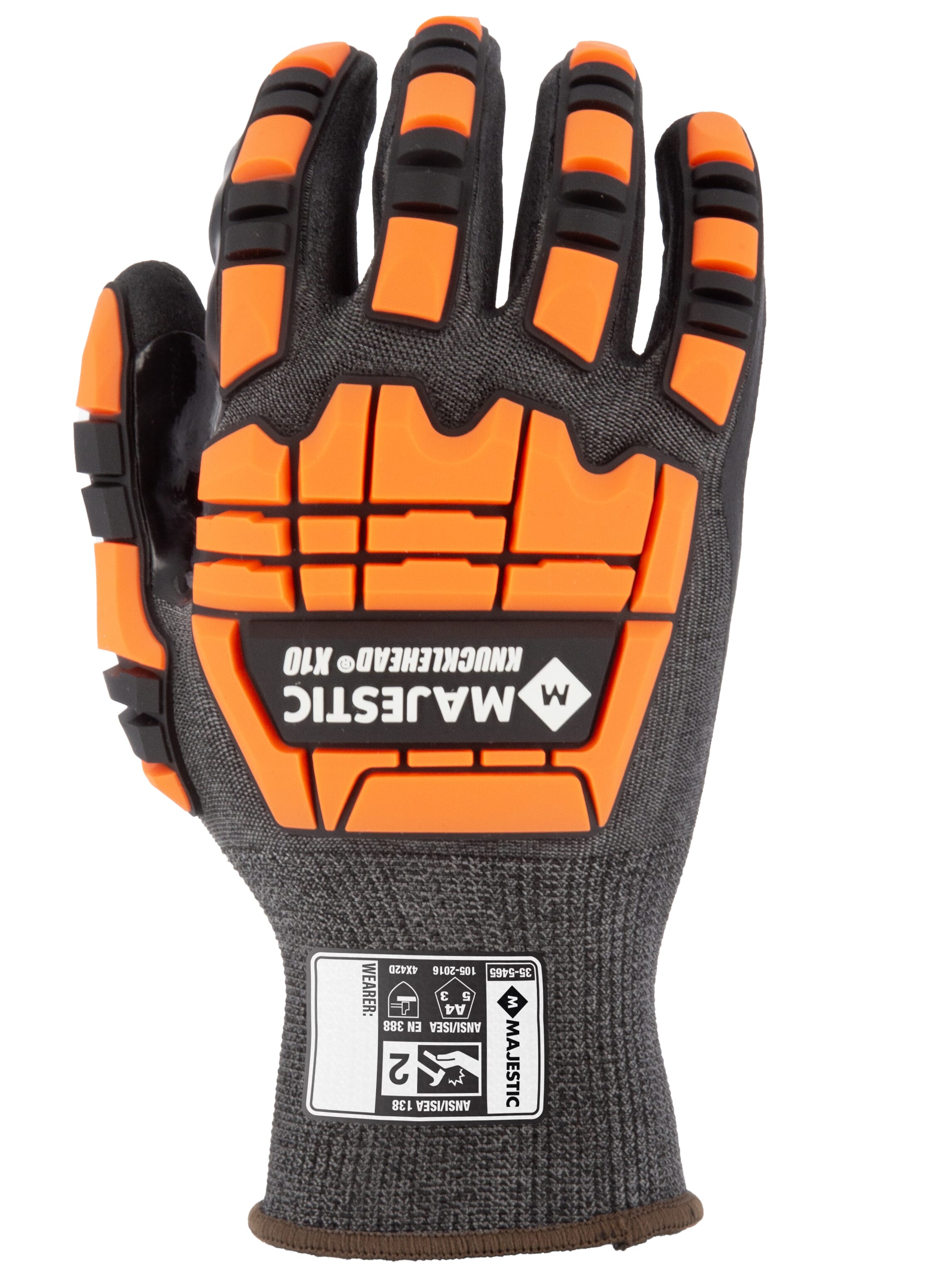 X-10 Korplex Glove with Foam Nitrile Palm, 18g, ANSI A4 | Majestic